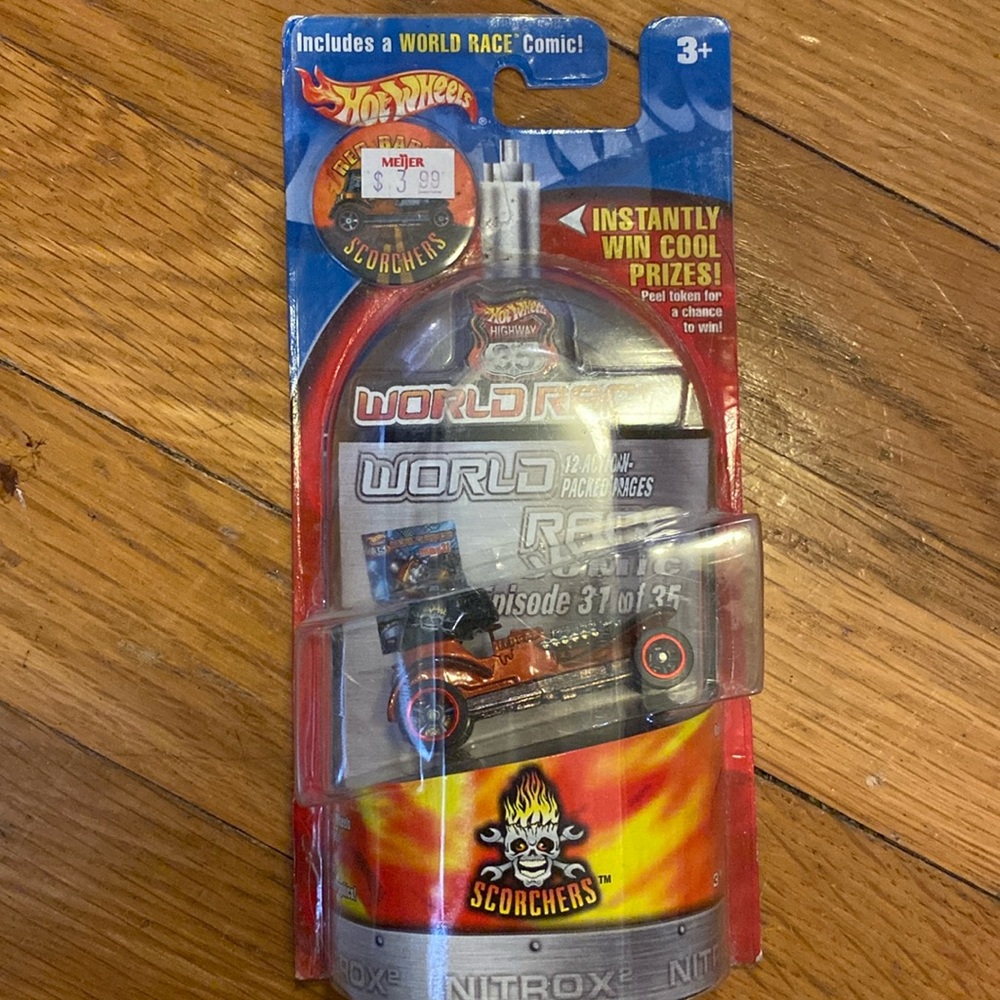 Hot wheels world race car kids toy in package